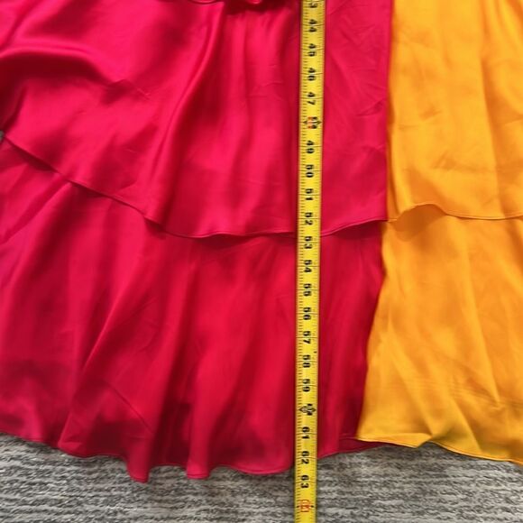 NWT Anthropologie Pinnacle by Shruti Sancheti Colorblock Ruffle Dress Large - Picture 15 of 16